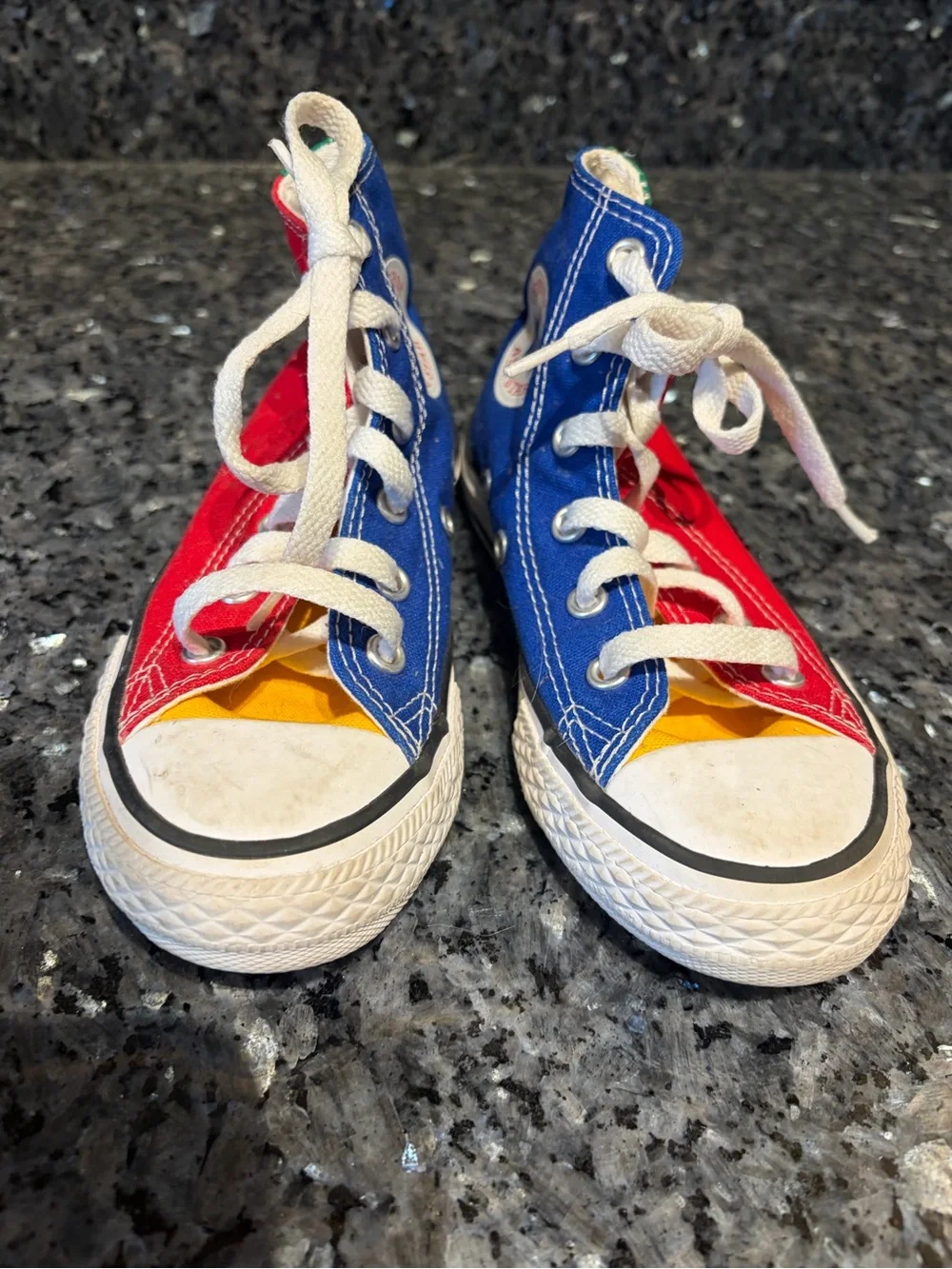 Converse Youth Toddler Color Block Bold Primary Color High Top Sneakers 12